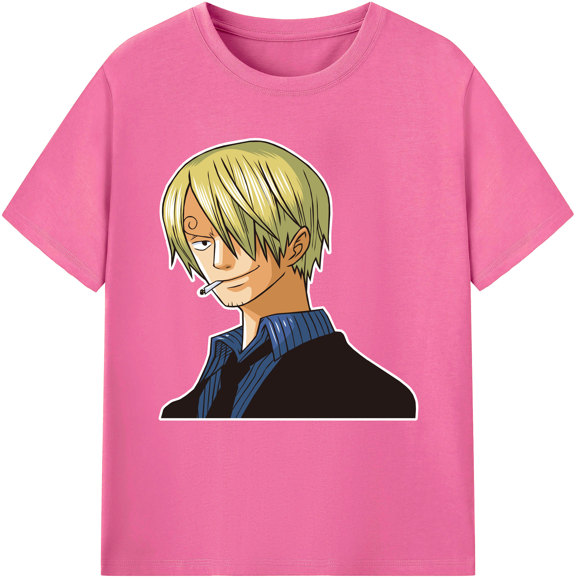 （画像用） ワンピース サンジ ONE PIECE Sanji レディースカジュアルプリントTシャツ（綿100％）